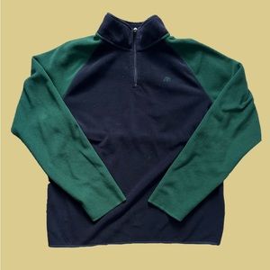 green & navy blue men’s aeropostale fleece sweater